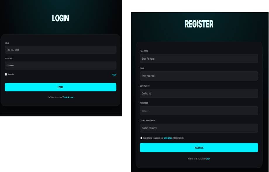 Loogin/Registration form